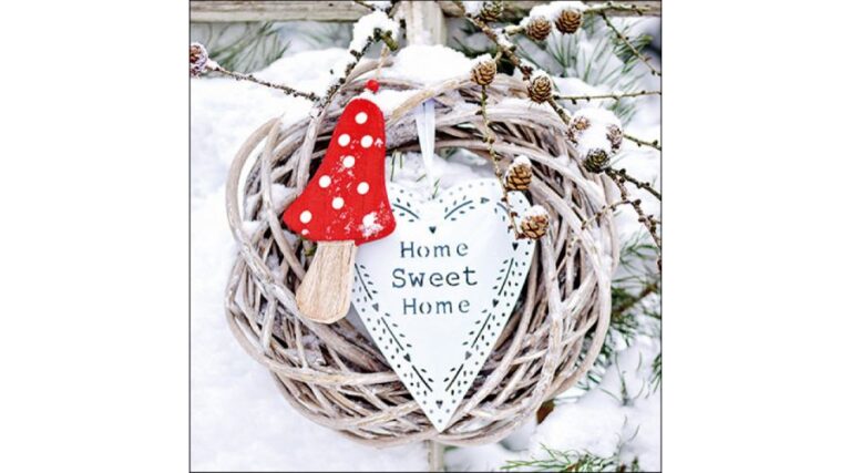 AMB.33316760 Home Sweet Home papírszalvéta 33x33cm