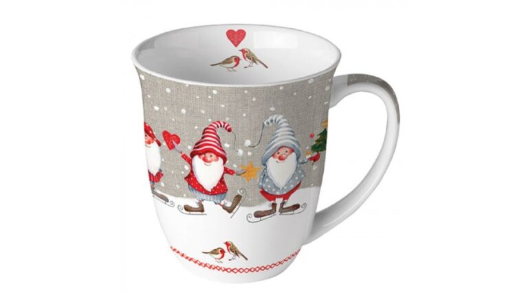 AMB.38416940 Skating Dwarfs porcelánbögre 0