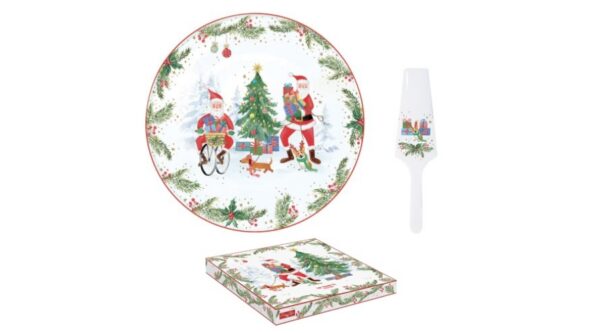 R2S.1112JOYF Porcelán tortatál lapáttal
