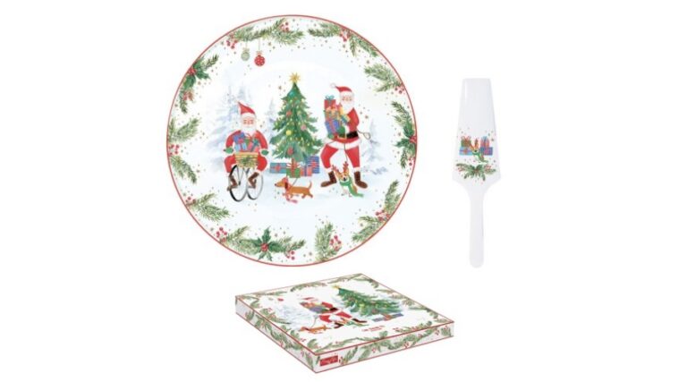 R2S.1112JOYF Porcelán tortatál lapáttal