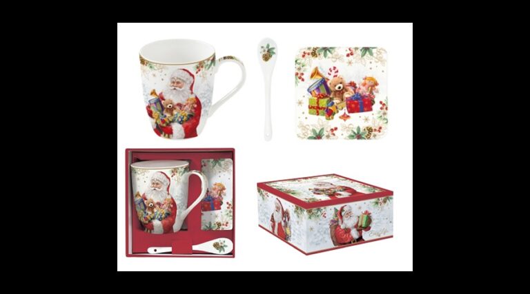 R2S.1045SANC Porcelánbögre 350ml kanállal