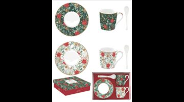 R2S.1474CJOY Porcelán eszpresszócsésze+alj 2 személyes