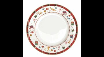 R2S.942VNUT Porcelán lapostányér 26