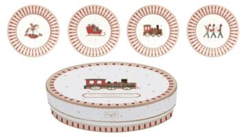 R2S.1100EXPR Porcelán desszerttányérszett 4db-os