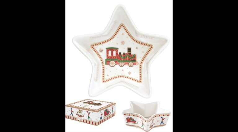 R2S.1323EXPR Porcelán csillagtál 15x5cm