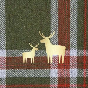 PPD.C333001414 Check and Deer papirszalvéta 33x33cm