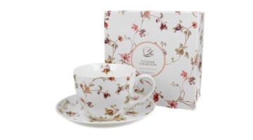 D.G.24142 Porceláncsésze+alj 430ml dobozban