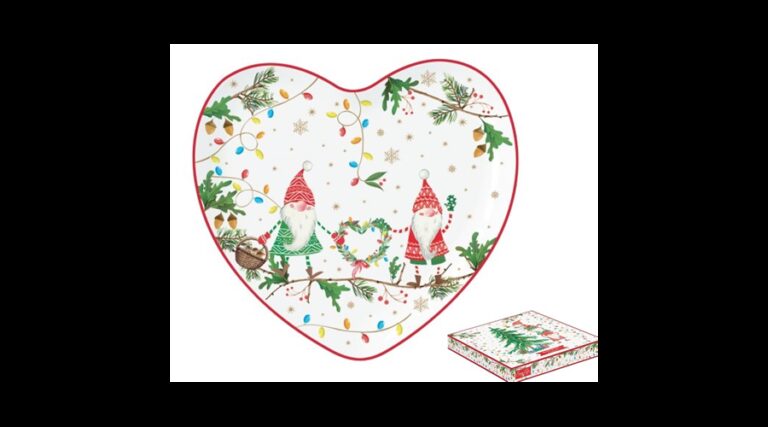 R2S.1480READ Porcelán szívtálca 20x19cm