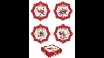 R2S.1002CHME Porcelán desszerttányér 4 db-os szett