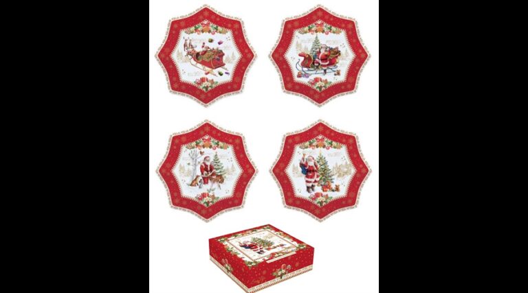 R2S.1002CHME Porcelán desszerttányér 4 db-os szett