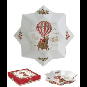 R2S.1049CHAB Porcelán csillagtál 25x4