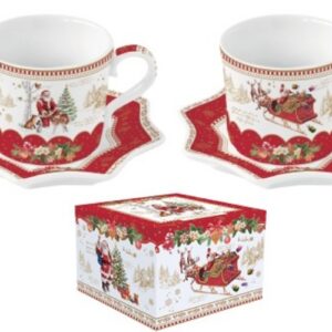 R2S.1237CHME Porcelán eszpresszócsésze+alj 120ml