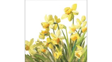 AMB.13316195 Golden Daffodils papírszalvéta 33x33cm