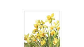AMB.12516195 Golden Daffodils papírszalvéta 25x25cm