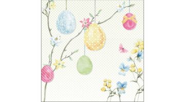 AMB.23316375 Hanging Eggs papírszalvéta 33x33cm