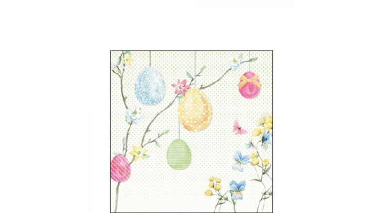 AMB.22516375 Hanging Eggs papírszalvéta 25x25cm