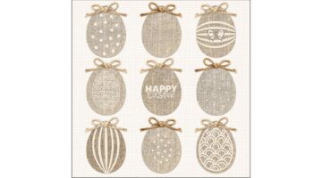 AMB.23316390 Natural Easter papírszalvéta 33x33cm