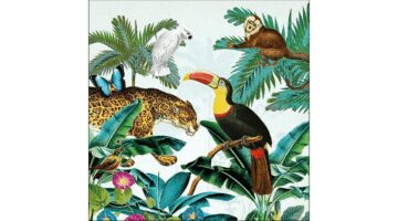 AMB.13315905 Tropical Animals papírszalvéta 33x33cm