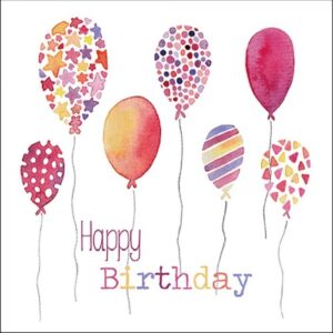 AMB.13316295 Birthday Balloons papírszalvéta 33x33cm