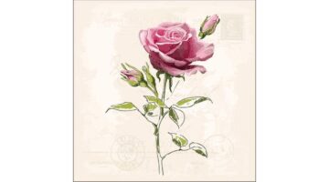 AMB.13316360 Vintage Rose papírszalvéta 33x33cm