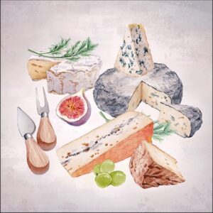 AMB.13316055 Fromages papírszalvéta 33x33cm