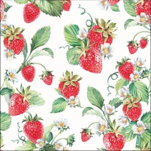 AMB.13315915 Garden Strawberries papírszalvéta 33x33cm
