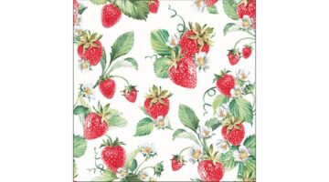 AMB.13315915 Garden Strawberries papírszalvéta 33x33cm