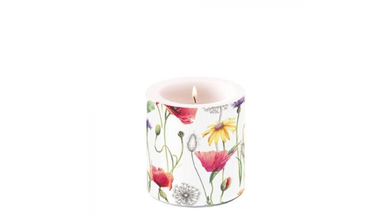 AMB.19215890 Poppy Meadow átvilágítós gyertya 8x7