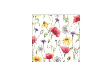 AMB.12515890 Poppy Meadow papírszalvéta 25x25cm