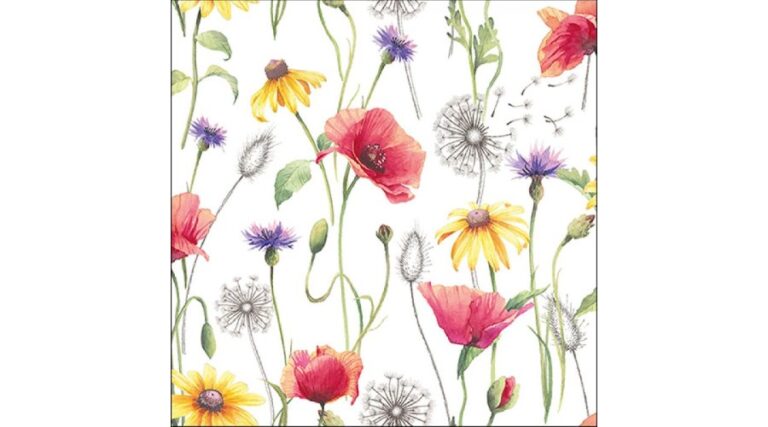 AMB.13315890 Poppy Meadow papírszalvéta 33x33cm