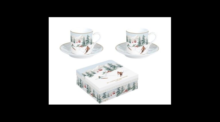 R2S.169CHAL Porcelán eszpresszócsésze+alj 2 személyes