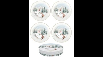 R2S.924CHAL Porcelán desszerttányérszett 4db-os