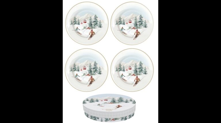 R2S.924CHAL Porcelán desszerttányérszett 4db-os