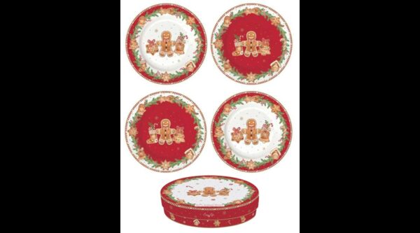 R2S.924FANG Porcelán desszerttányérszett 4db-os