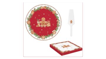 R2S.1112FANG Porcelán tortatál lapáttal