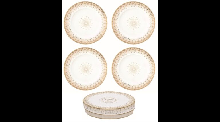 R2S.1100FESV Porcelán desszerttányérszett 4db-os