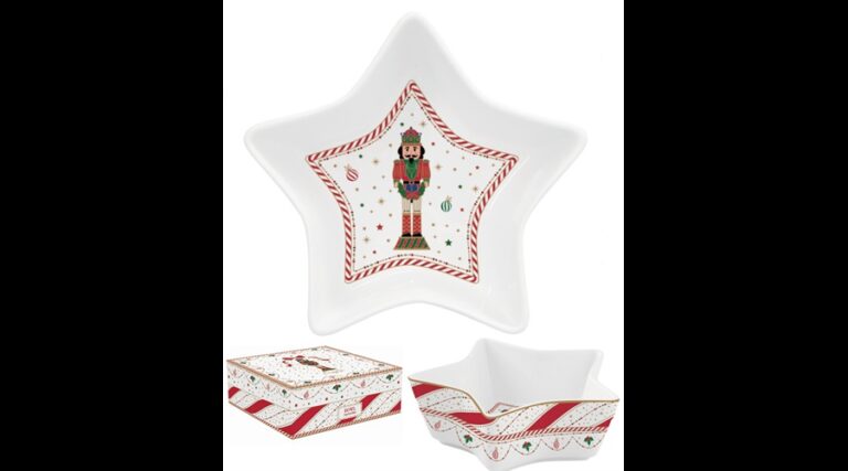 R2S.1323NTWI Porcelán csillagtál 15x5cm