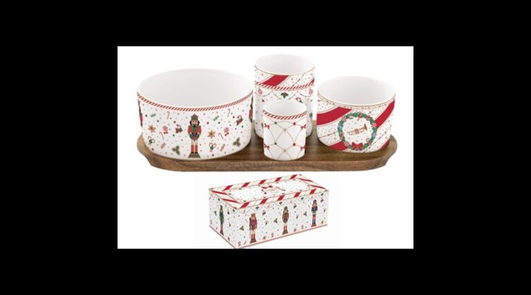 R2S.2073NTWI Porcelán kínálótálka szett 4db-os(dia:11