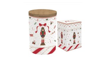 R2S.1493NTWI Porcelán konyhai tároló bambusz fedéllel