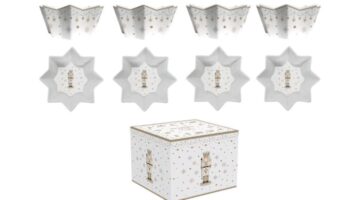 R2S.1009RNUT Porcelántálka 4 db-os szett