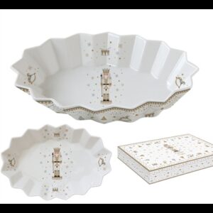 R2S.1048RNUT Porcelán ováltálca 27x17x4
