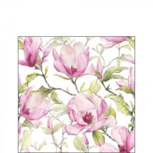 AMB.12518440 Blooming magnolia papírszalvéta 25x25cm