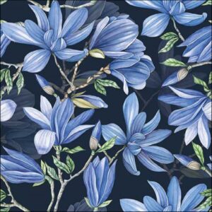 AMB.13318495 Magnolia acuminata blue papírszalvéta 33x33cm
