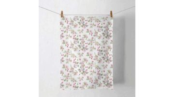 AMB.17818160 Spring blossom white konyharuha 50x70cm