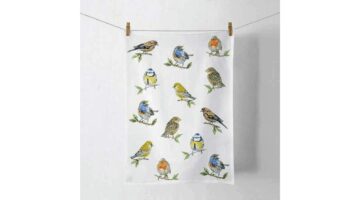 AMB.17818135 Bird species white konyharuha 50x70cm