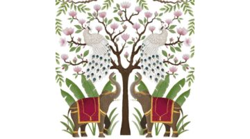 PPD.C133002566 Elephants & Peacocks papírszalvéta 33x33cm