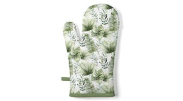 AMB.16418215 Jungle leaves white edényfogó kesztyű 18x30cm