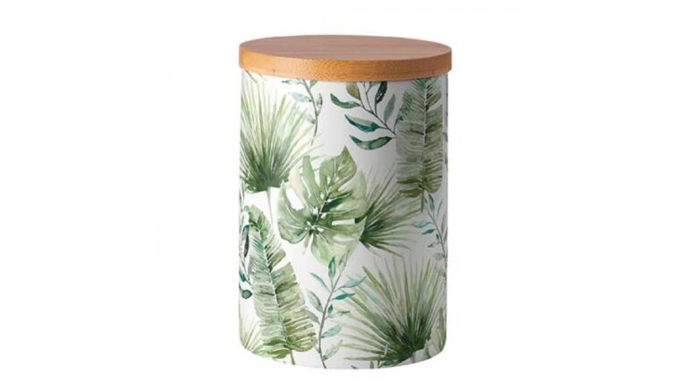 AMB.17518215 Jungle leaves white porcelán konyhai tároló 13
