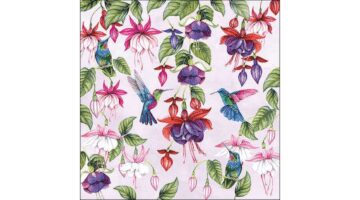 AMB.13318200 Fuchsia papírszalvéta 33x33cm