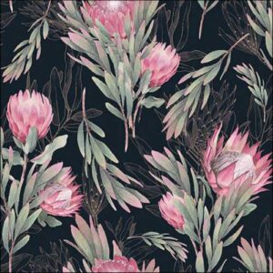 AMB.13318197 Protea black papírszalvéta 33x33cm